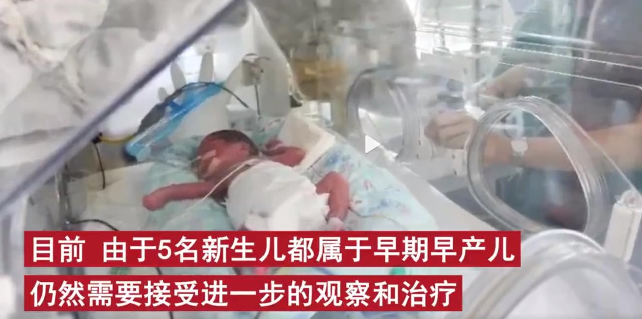 24岁产妇早产1女4男5胞胎，需要用实际行动鼓励生育