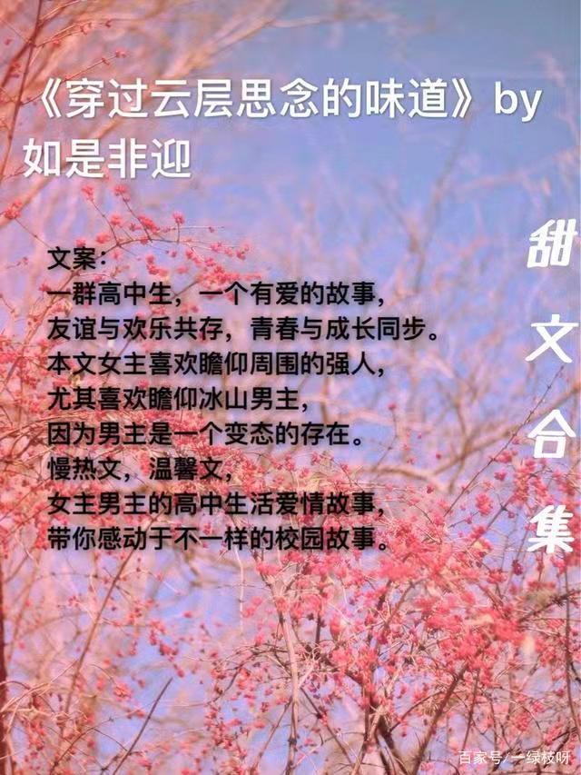 非常经典的暗恋校园文(穿过云层思念的味道)