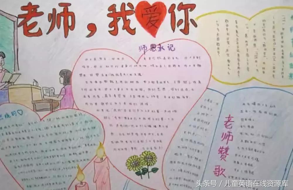 教师节感恩老师主题手抄报内容（纸短情长 感谢师恩）